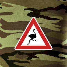 Dopravní značka - Pozor pštros