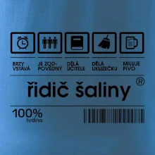 Čárový kód - řidič šaliny