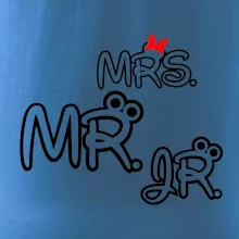 Mr, Mrs a Jr rodinná trička