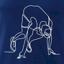 Běžec na startu jedním tahem