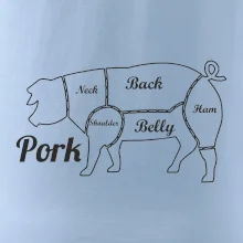 Prase nákres rozřezání