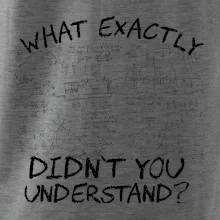 What exactly didnt you understand - physics What exactly didnt you understand - physics