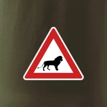 Dopravní značka - Pozor lev