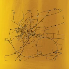 Černobílá mapa Cerhovice 267 61