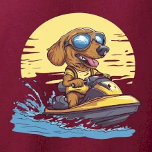 Jezevčík na vodním skútru