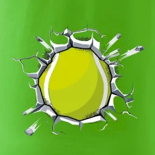 Tenisový míč v triku