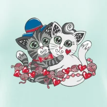 Kočky v objetí (Pecka design)