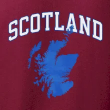 Scotland nápis s mapou