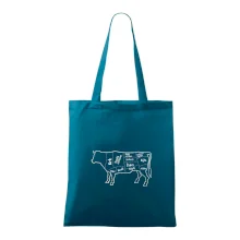 Kráva nákres s názvy