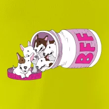 Bullterrier Friends Forever růžové (Pecka design)