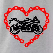 Moto srdce řetěz - supersport
