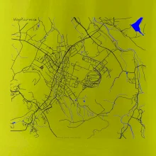 Kopřivnice - Mapa s vodními toky