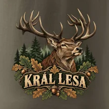 Král lesa majestátní jelen s parožím