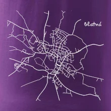 Černobílá mapa Blatná