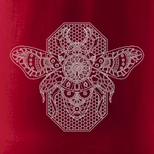 Steampunk včela černobílá