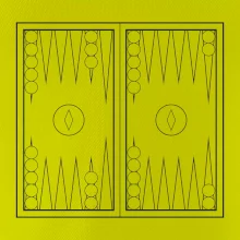 Backgammon černobílý