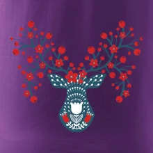 Folklor - jelen s červenými plody