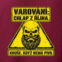 Varování chlap z října kouše když nemá pivo