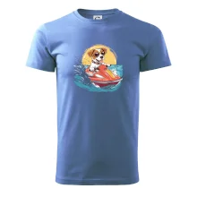 Jack russell teriér na vodním skútru