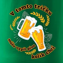V tomto tričku můžu vypít piva kolik chci