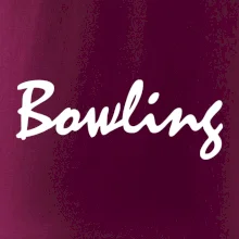 Bowling nápis psací