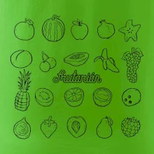 Frutarián ovoce ve čtverci