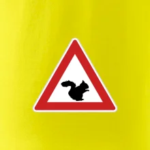 Dopravní značka - Pozor veverka