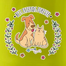 Kočka a pes best friends