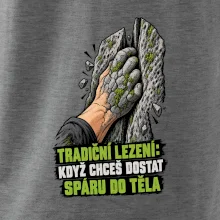 Tradiční lezení se spárou v těle