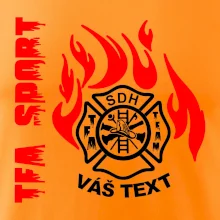 TFA Sport SDH (červený oheň) - Vlastní nápis