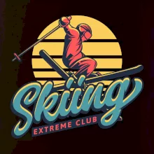 Skiing winter extreme cup