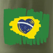 Brazílie vlajka srdce