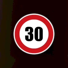 Dopravní značka - omezení rychlosti 30