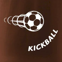 Kickball nápis šikmo