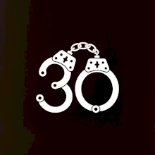 Narozeninové tričko pro policajta - pouta 30