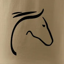 Kůň - hlava silueta