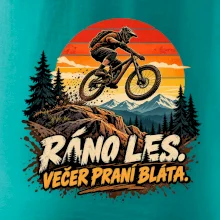 Ráno les večer praní bláta na kole