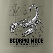 Listopadový štír technický nákres scorpio mode