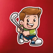 Ikona pozemní hokej kluk