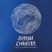 Jizerská čtyřicítka - vrstevnice v kruhu