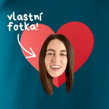 Vlastní fotka v srdci
