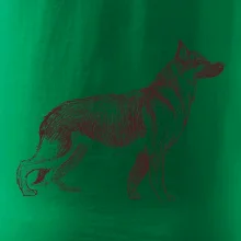 Německý ovčák -  kreslený skica Německý ovčák -  kreslený skica