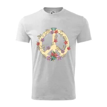 Peace symbol pískový