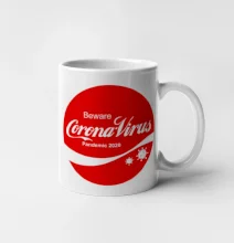 Corona virus pandemic logo