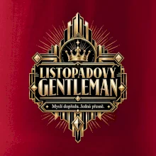 Listopadový gentleman zlatý art deco motiv