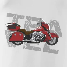 Cestovní motorka Amerika červená