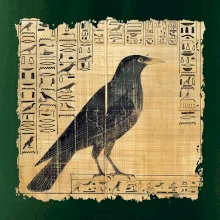 Egyptské hieroglyfy pták