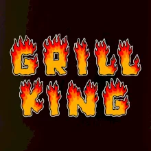 Grill King ohnivý nápis