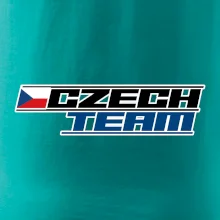 Czech team s vlajkou - Mistrovství světa v ledním hokeji 2025