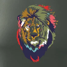 Hlava lva kreslená jednoduchá